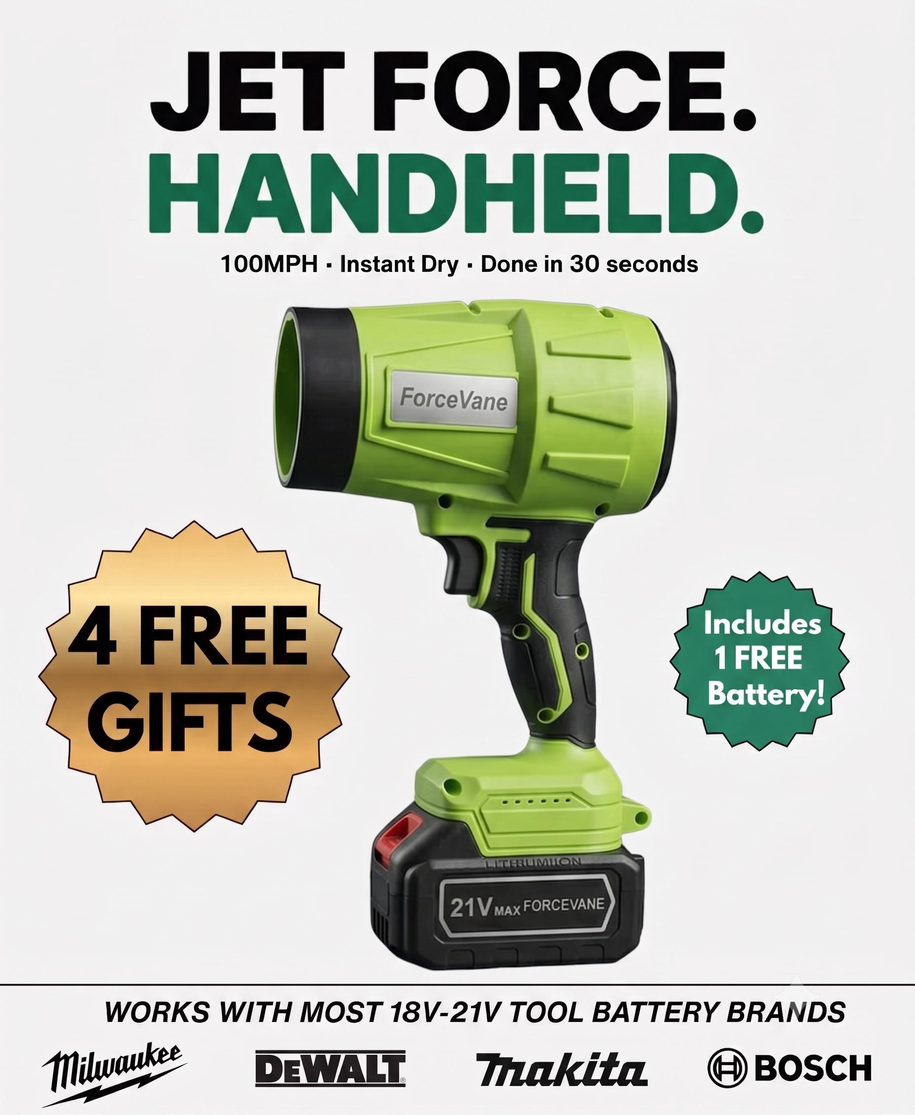 ForceVane Cordless Turbo Blower