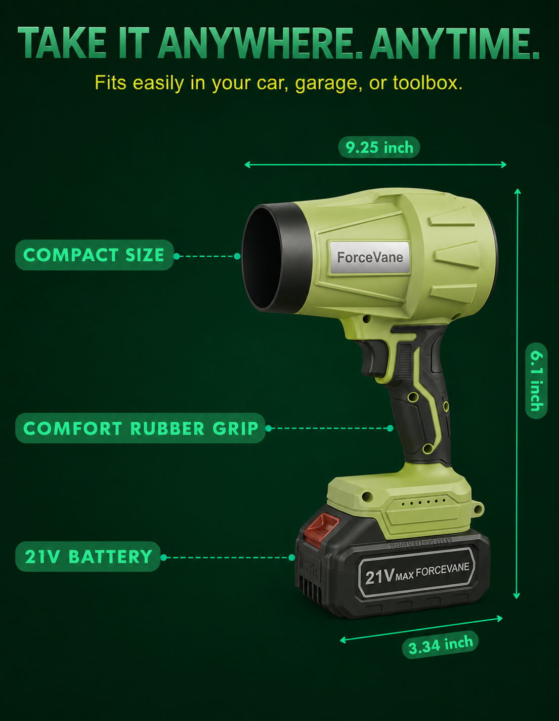 ForceVane Cordless Turbo Blower
