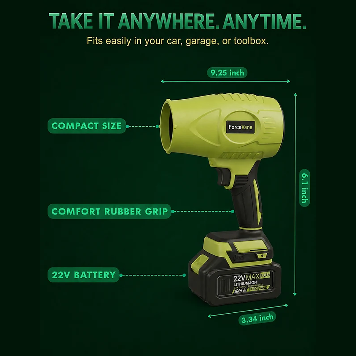 ForceVane Cordless Turbo Blower